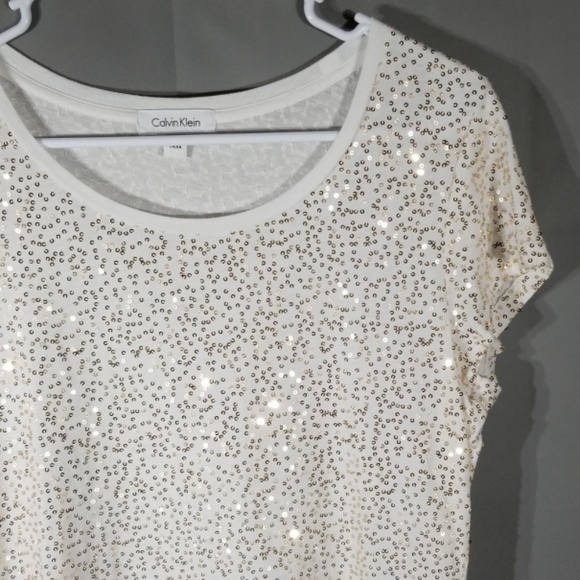 Calvin Klein Tops - CK Sequined Top D43